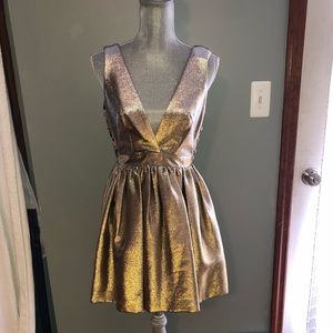 Sandro Gold Dress NWT